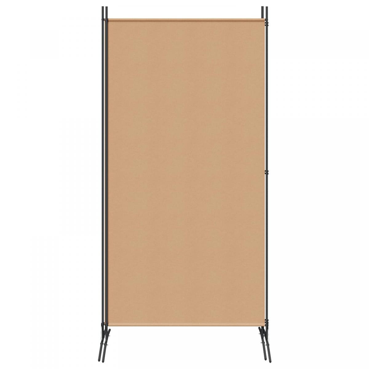 Divisor de habitación de 2 paneles Beige Tela