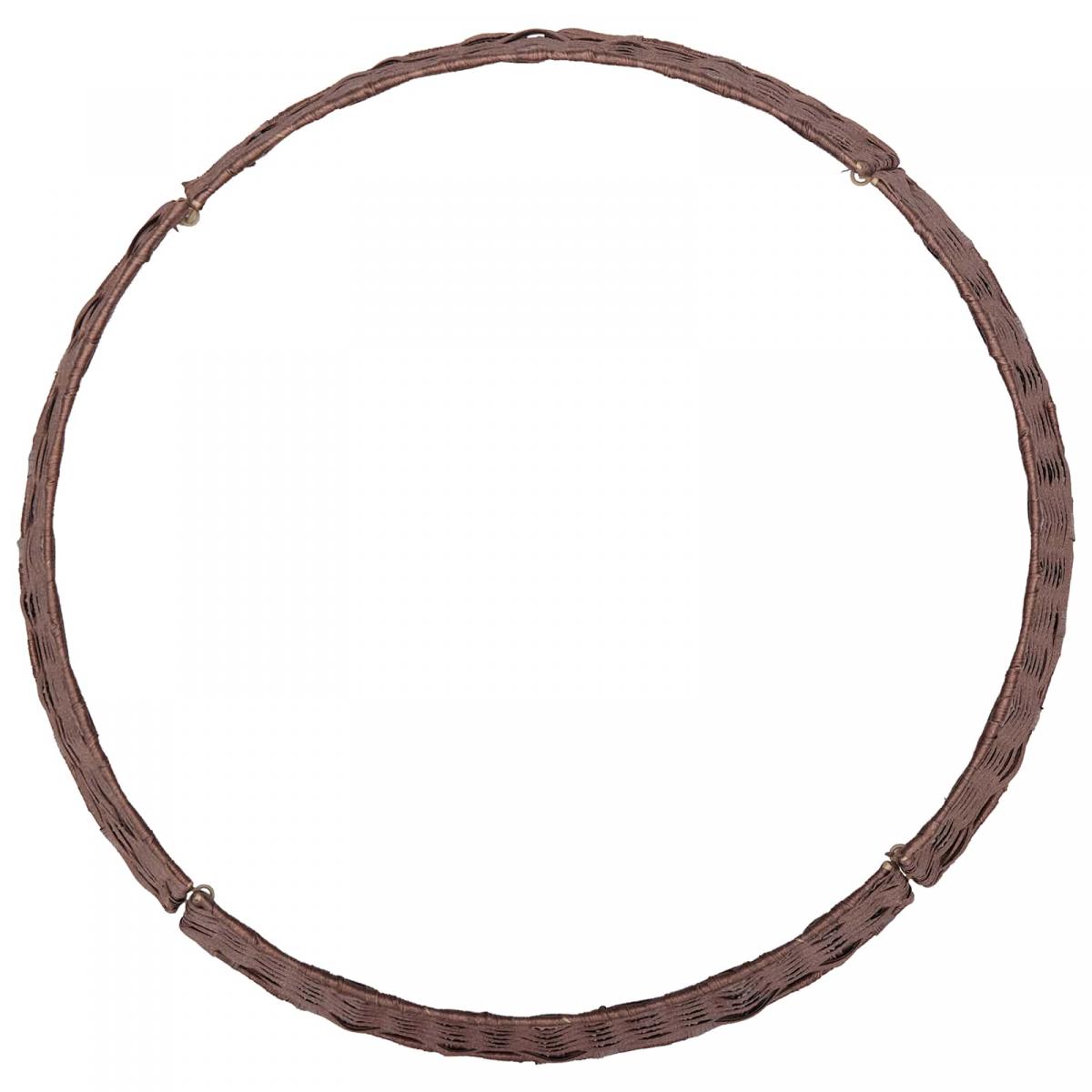Collar para árbol de Navidad Redondo Marrón Oscuro