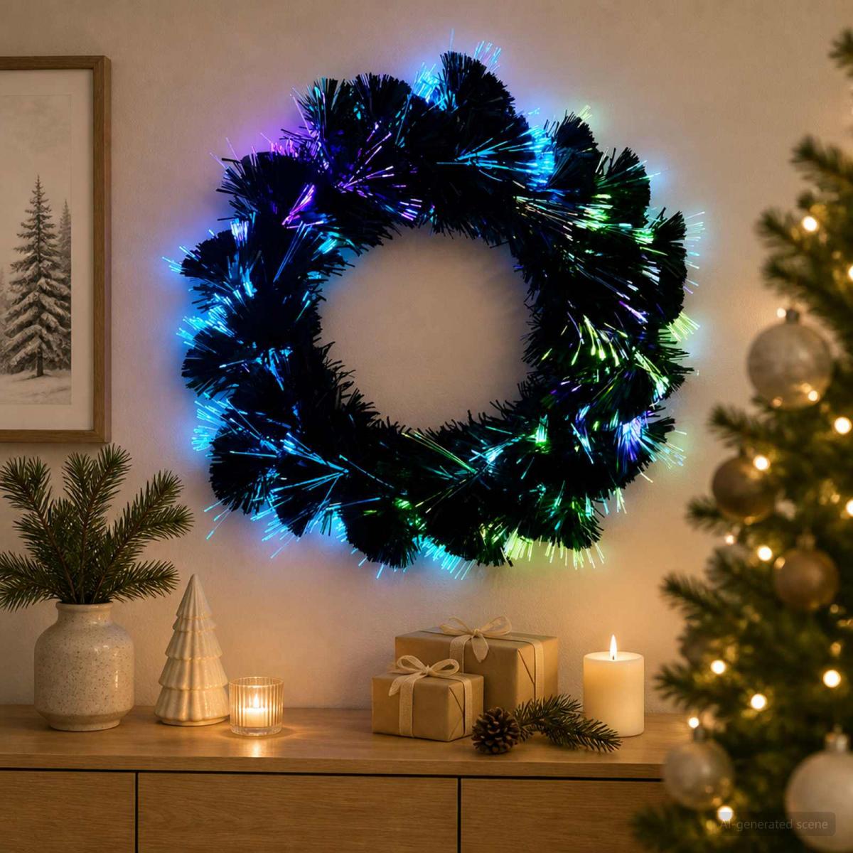 Guirnalda de Navidad 24 LED Multicolor PVC