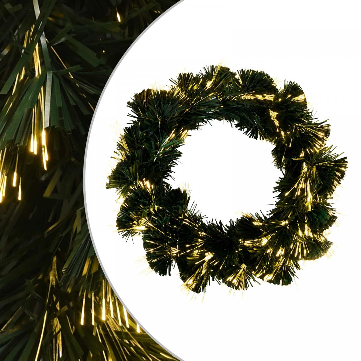 Guirnalda de Navidad 24 LED Blanco Cálido PVC