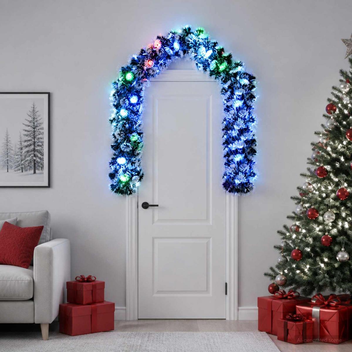 Christmas Garland 200 cm 16 LED Multicolor PET