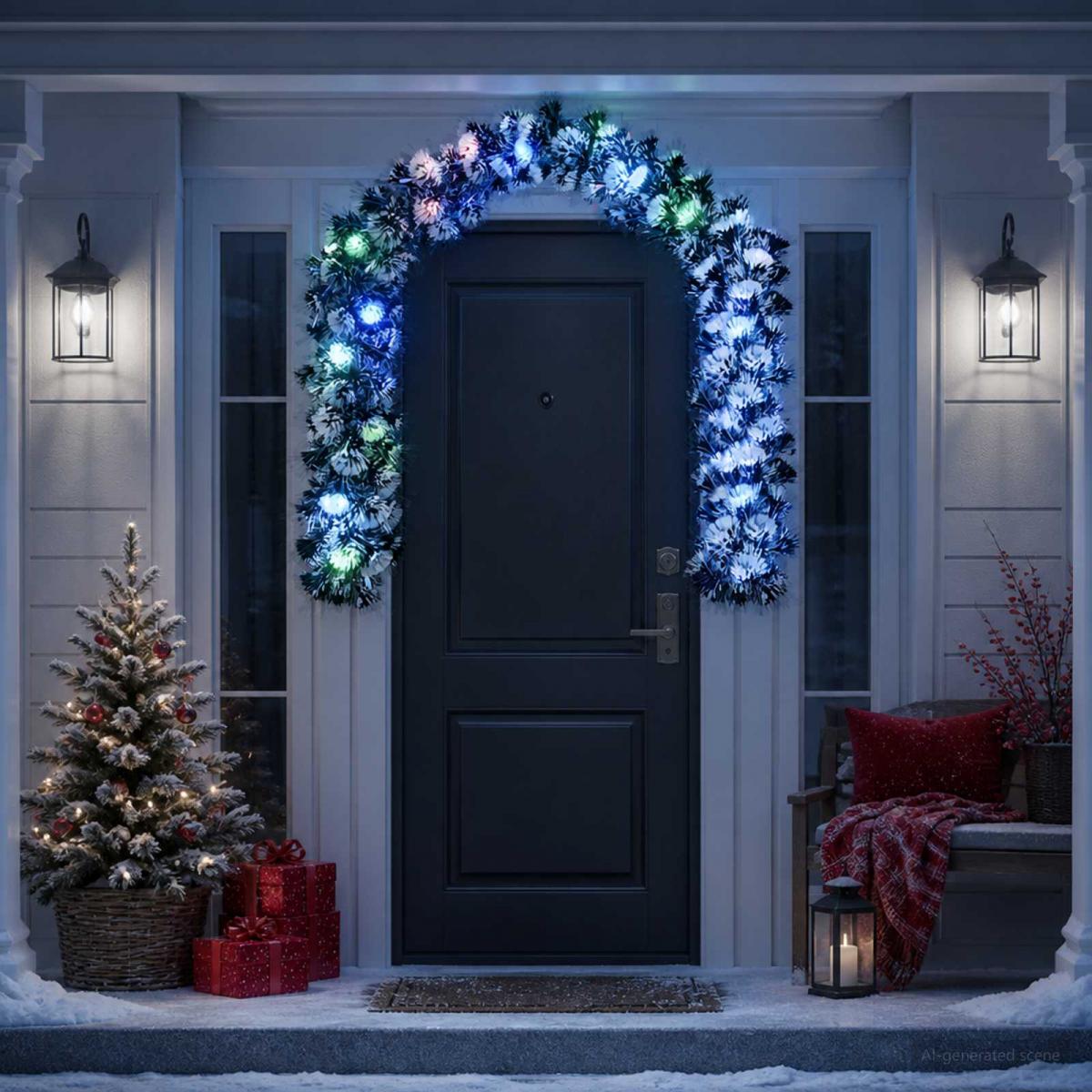 Christmas Garland 200 cm 16 LED Multicolor PET