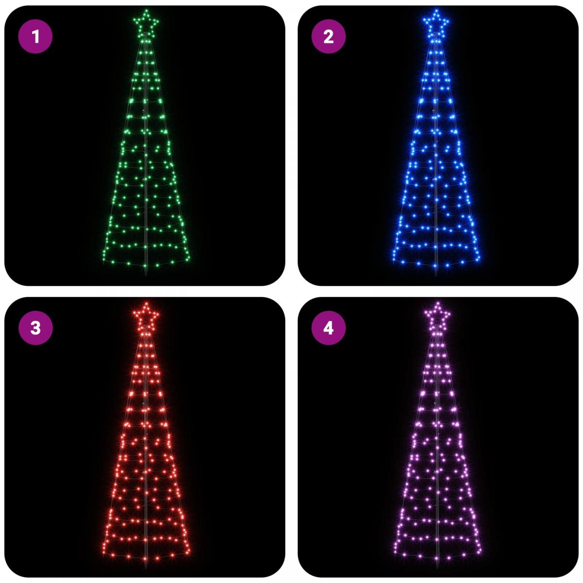 Árbol de Navidad LED EKENAS 168 LED