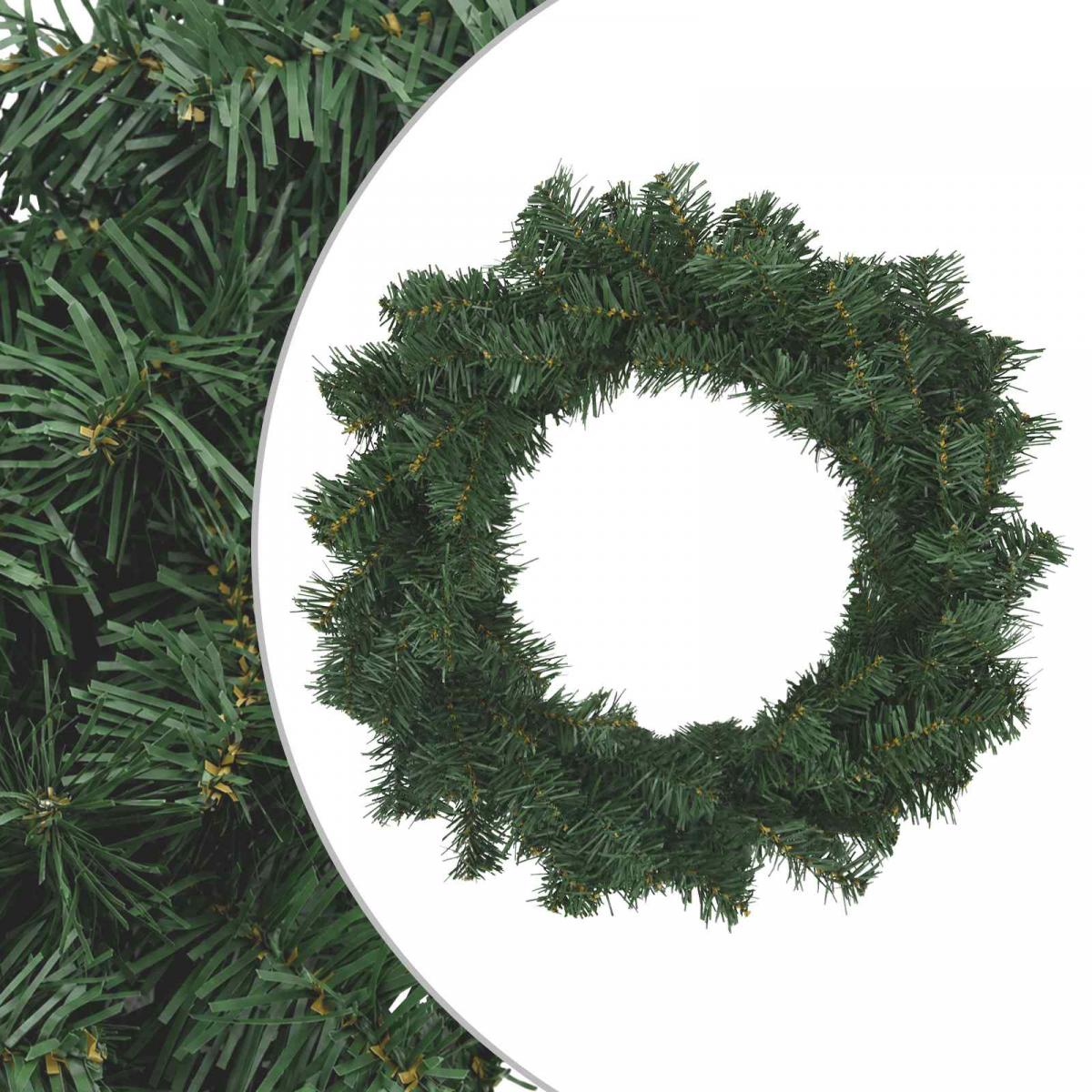 Corona de Navidad Verde Diám. PVC