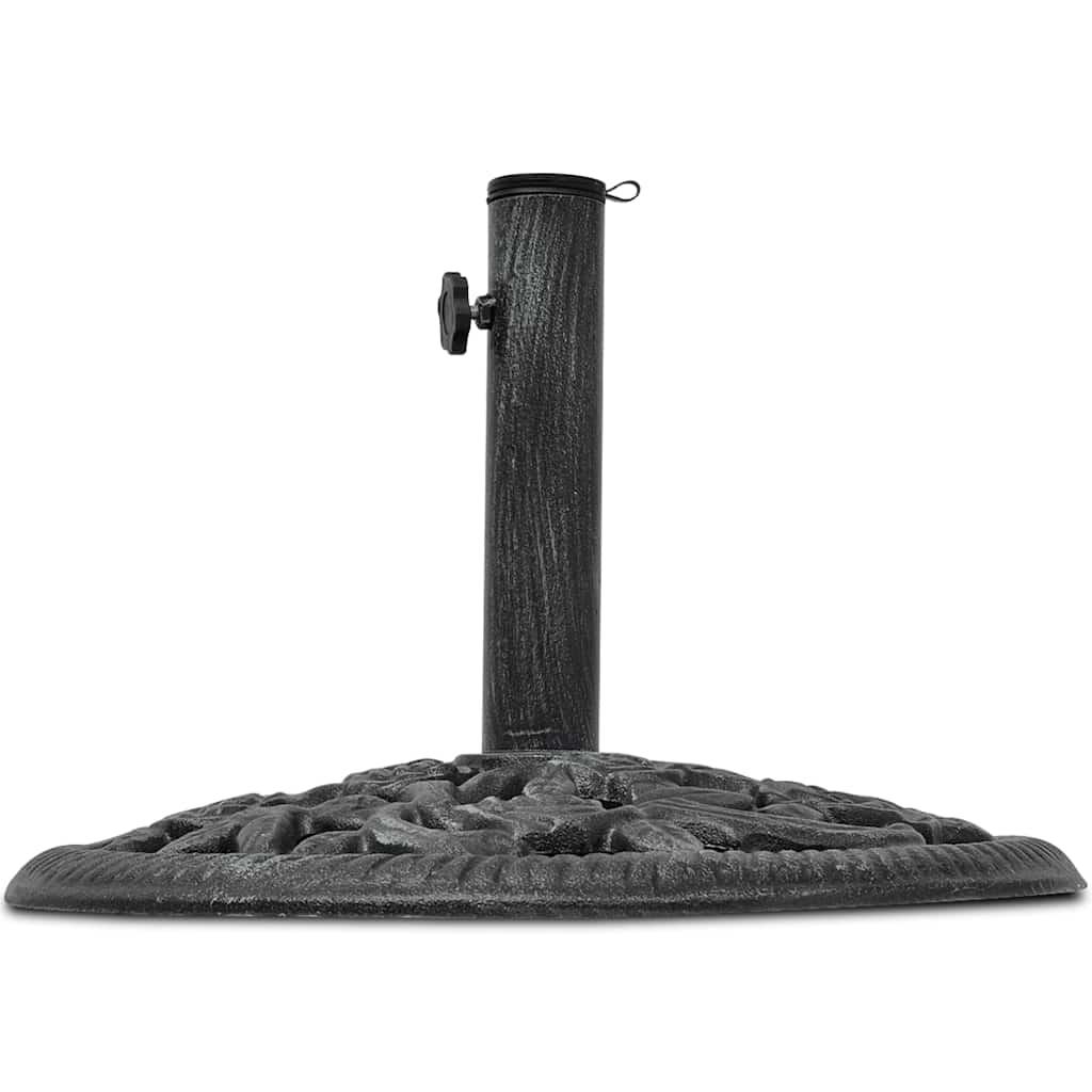 Base de sombrilla de hierro fundido negro y bronce 9 kg 40 cm