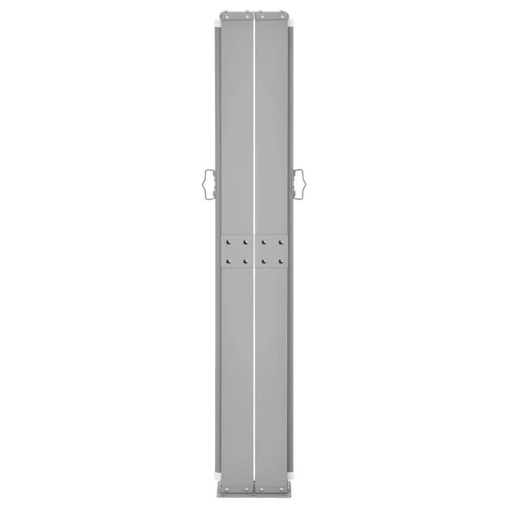 Toldo lateral retráctil gris antracita 160x600 cm