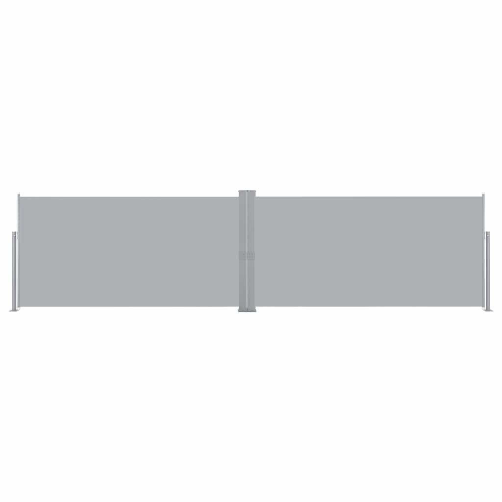 Toldo lateral retráctil gris antracita 160x600 cm