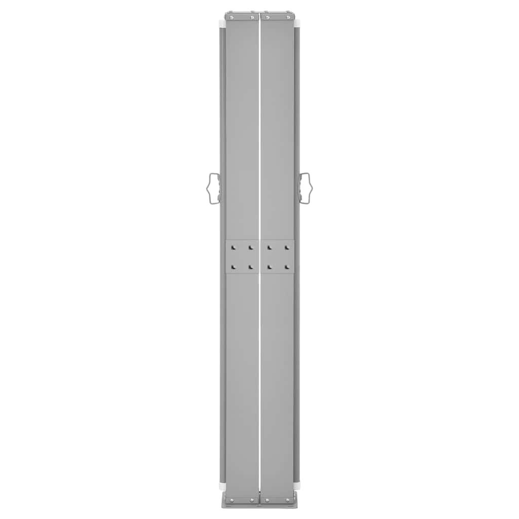 Toldo lateral retráctil gris antracita 160x600 cm