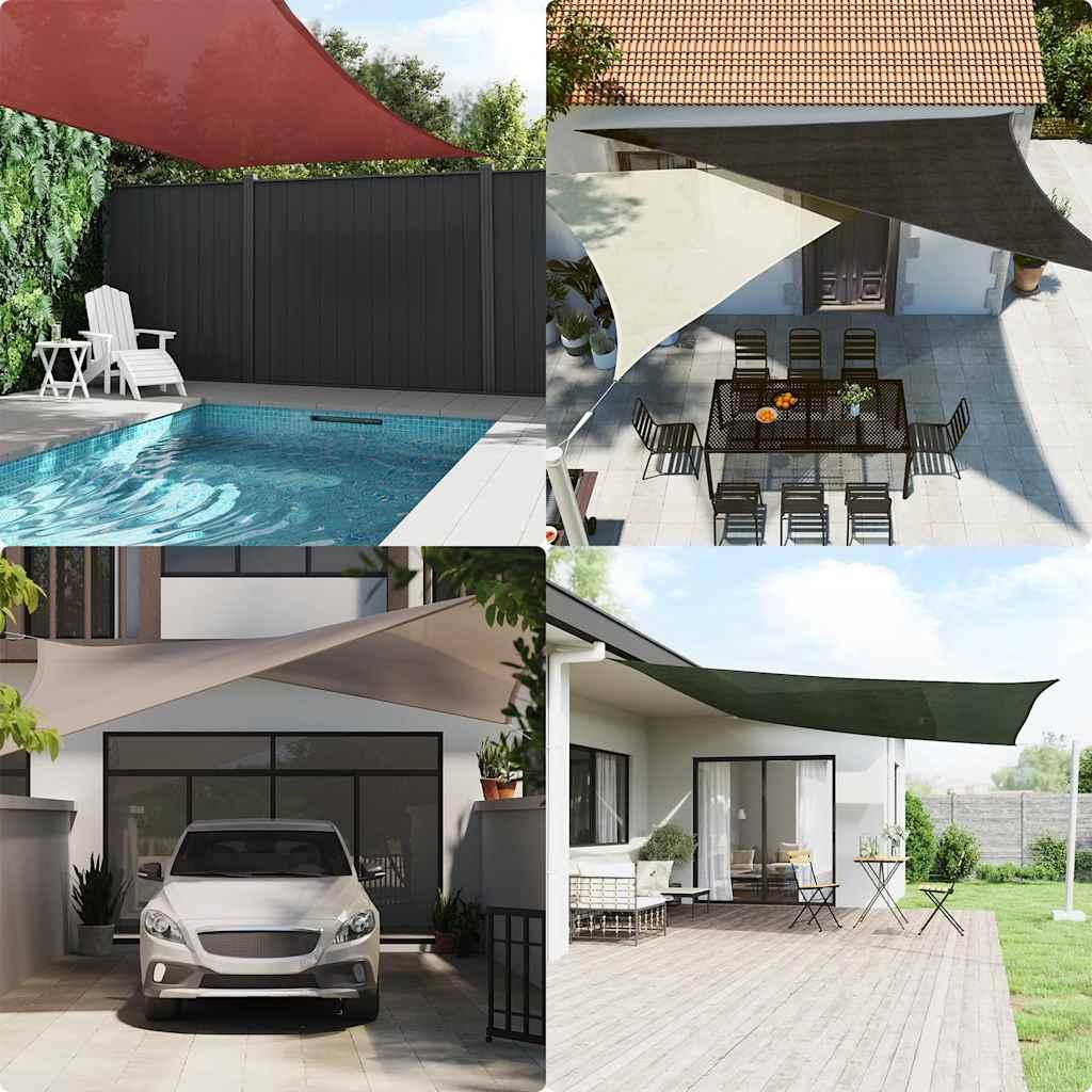 Toldo Vela Triangular HDPE Terracota