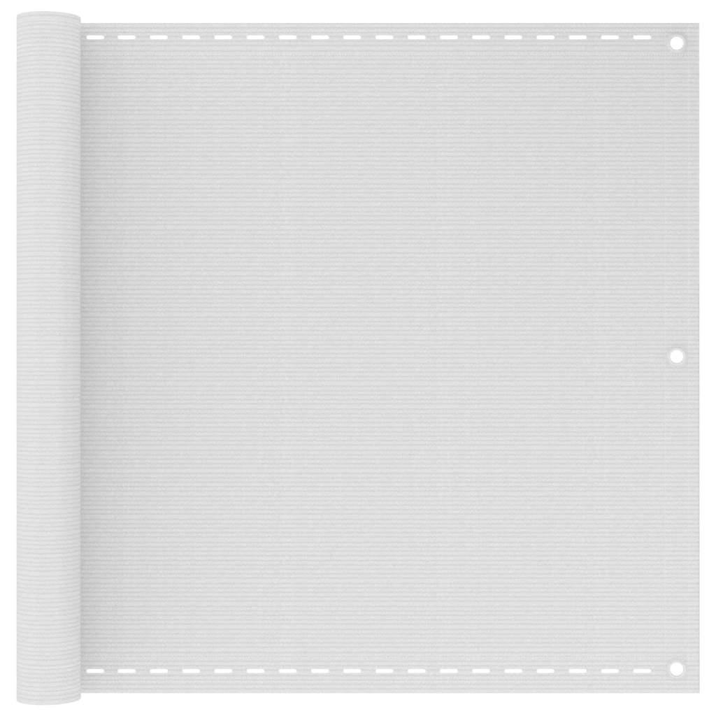 Toldo para balcón HDPE 90x400 cm gris antracita y blanco