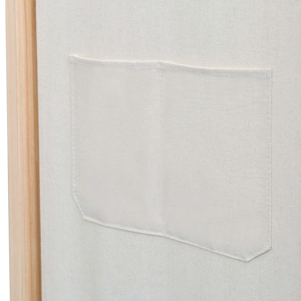 Biombo divisor de 3 paneles de tela gris antracita 120x220 cm
