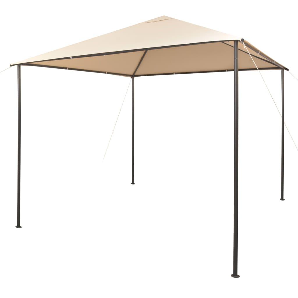 Cenador carpa de acero gris antracita 3x3 m