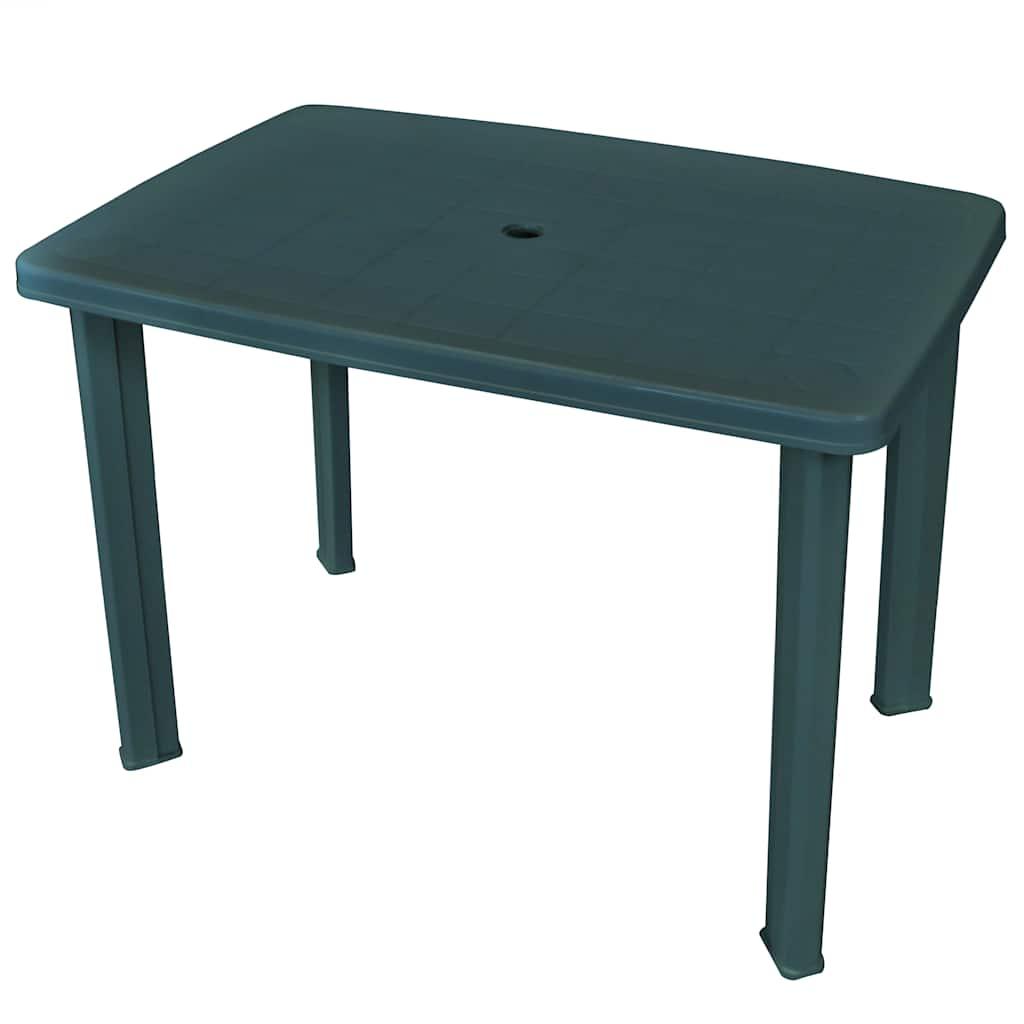 Mesa de jardín de plástico gris antracita 216x90x72 cm