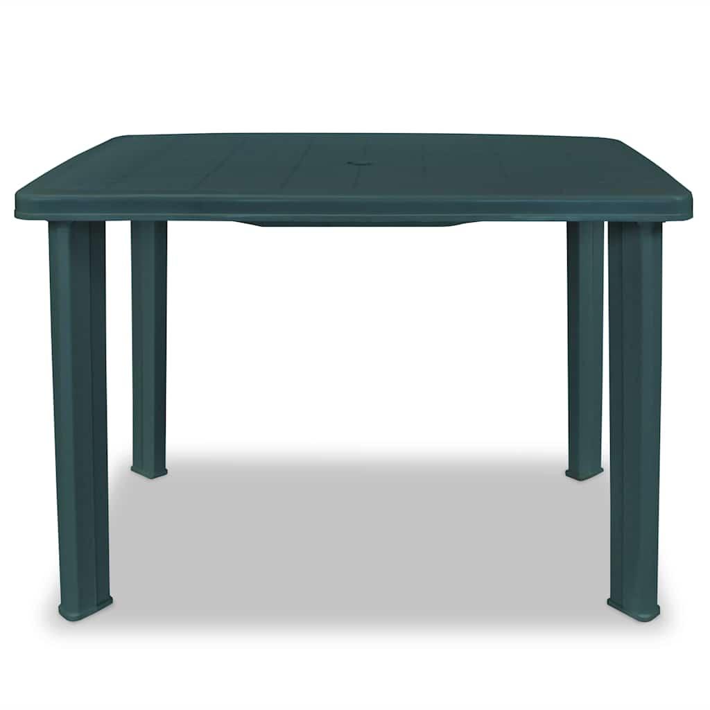 Mesa de jardín de plástico gris antracita 216x90x72 cm