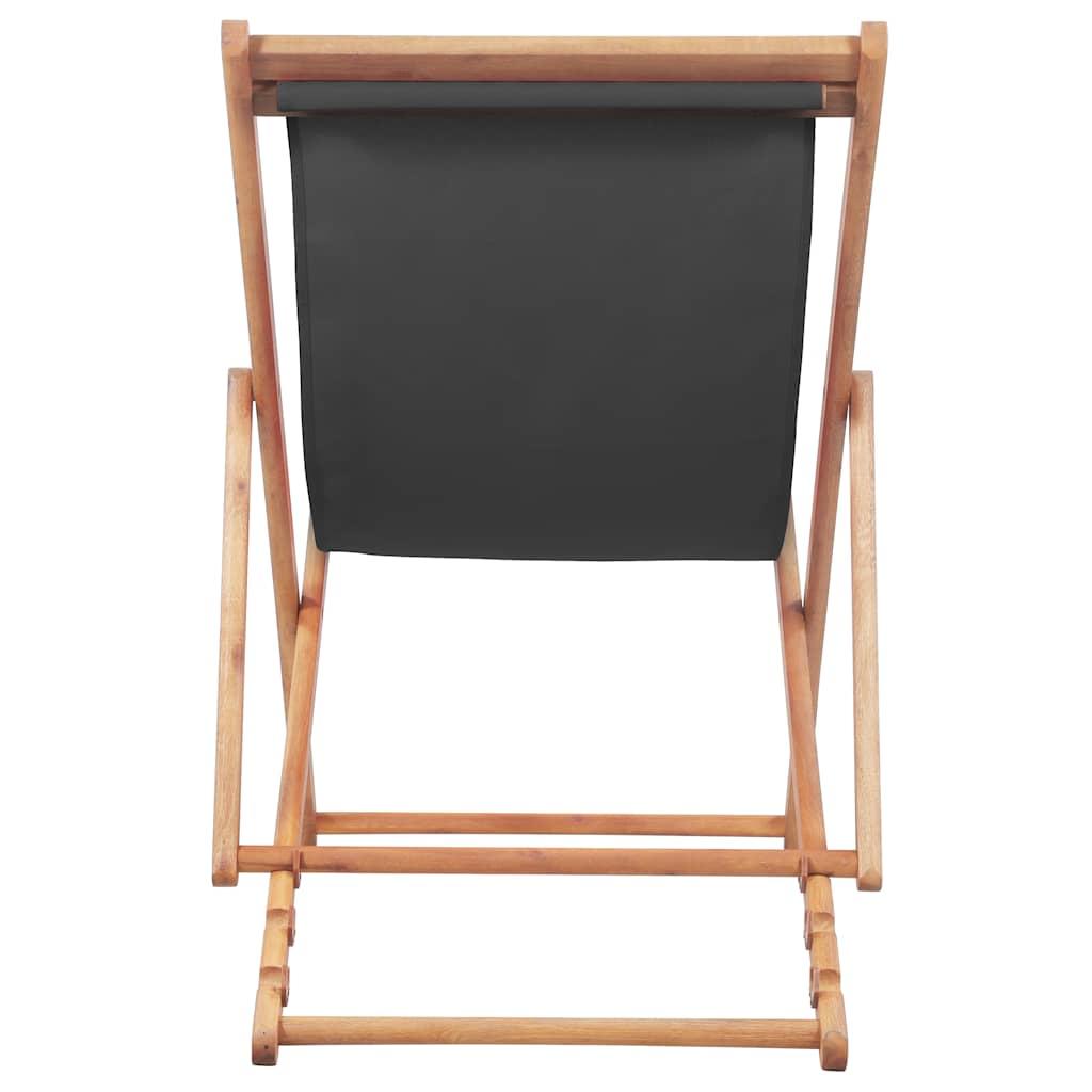 Silla plegable de tela y estructura de madera multicolor