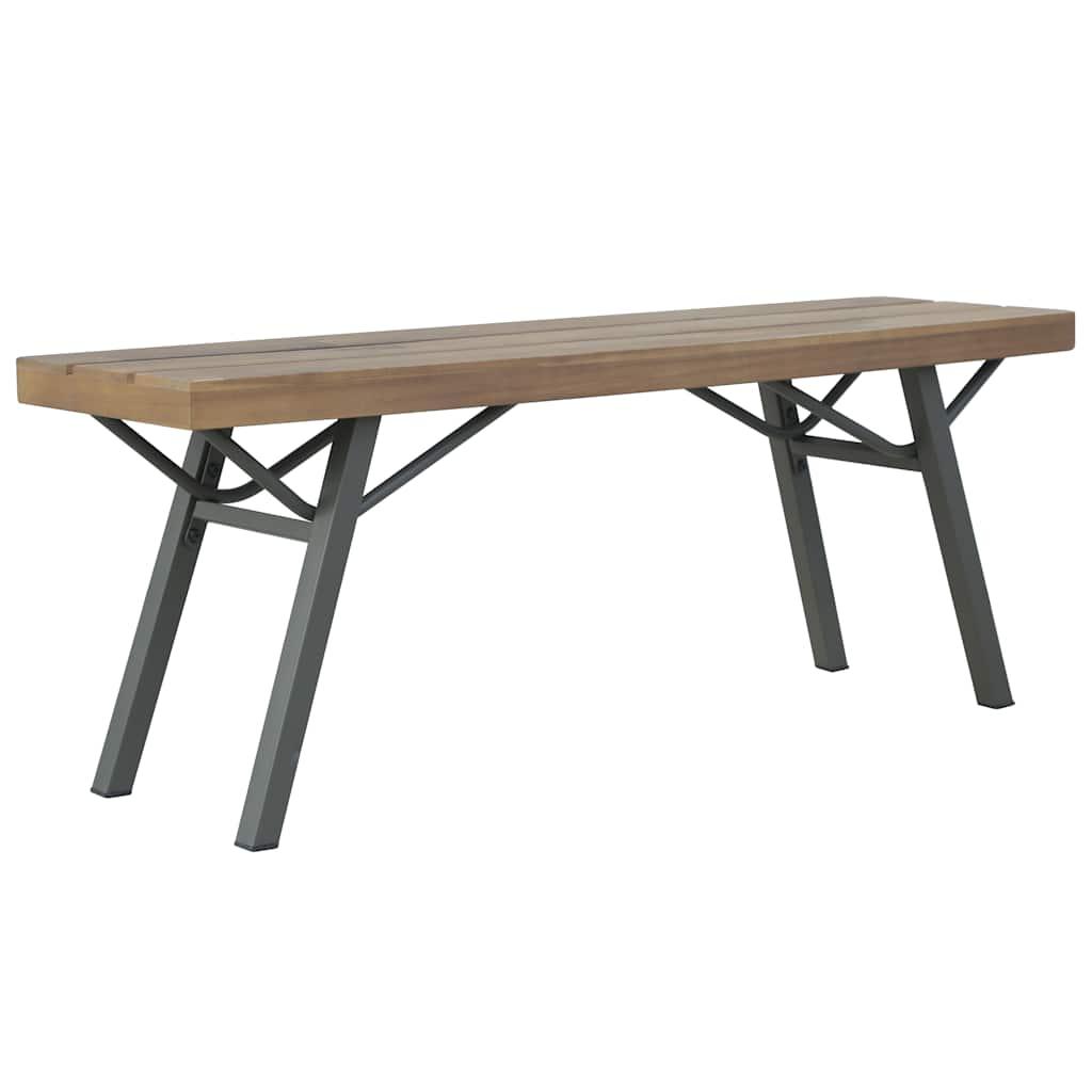 Banco de jardín madera maciza de acacia 150x35x45 cm