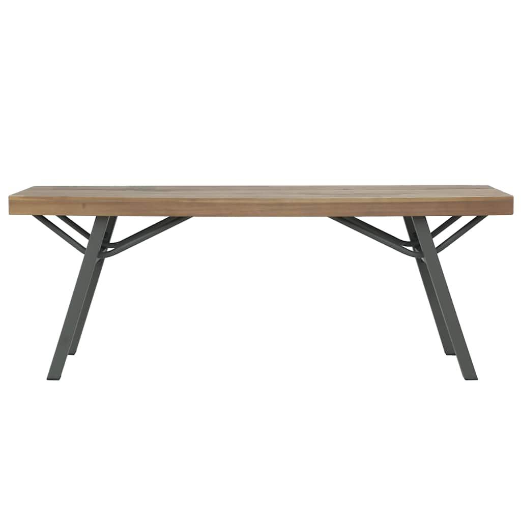 Banco de jardín madera maciza de acacia 150x35x45 cm