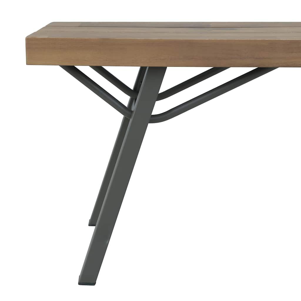 Banco de jardín madera maciza de acacia 150x35x45 cm