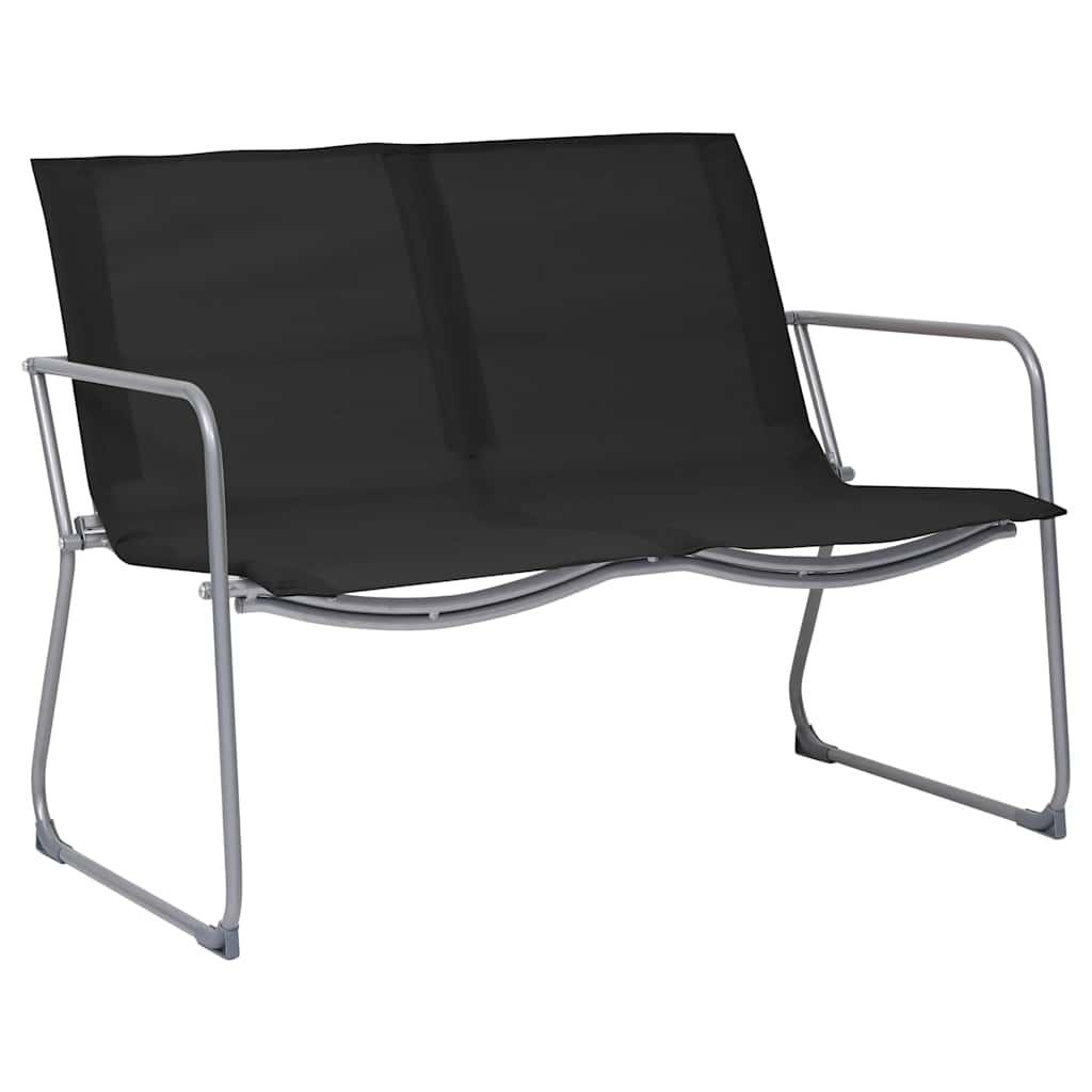 Juego de muebles de jardín 4 piezas tela y acero taupe
