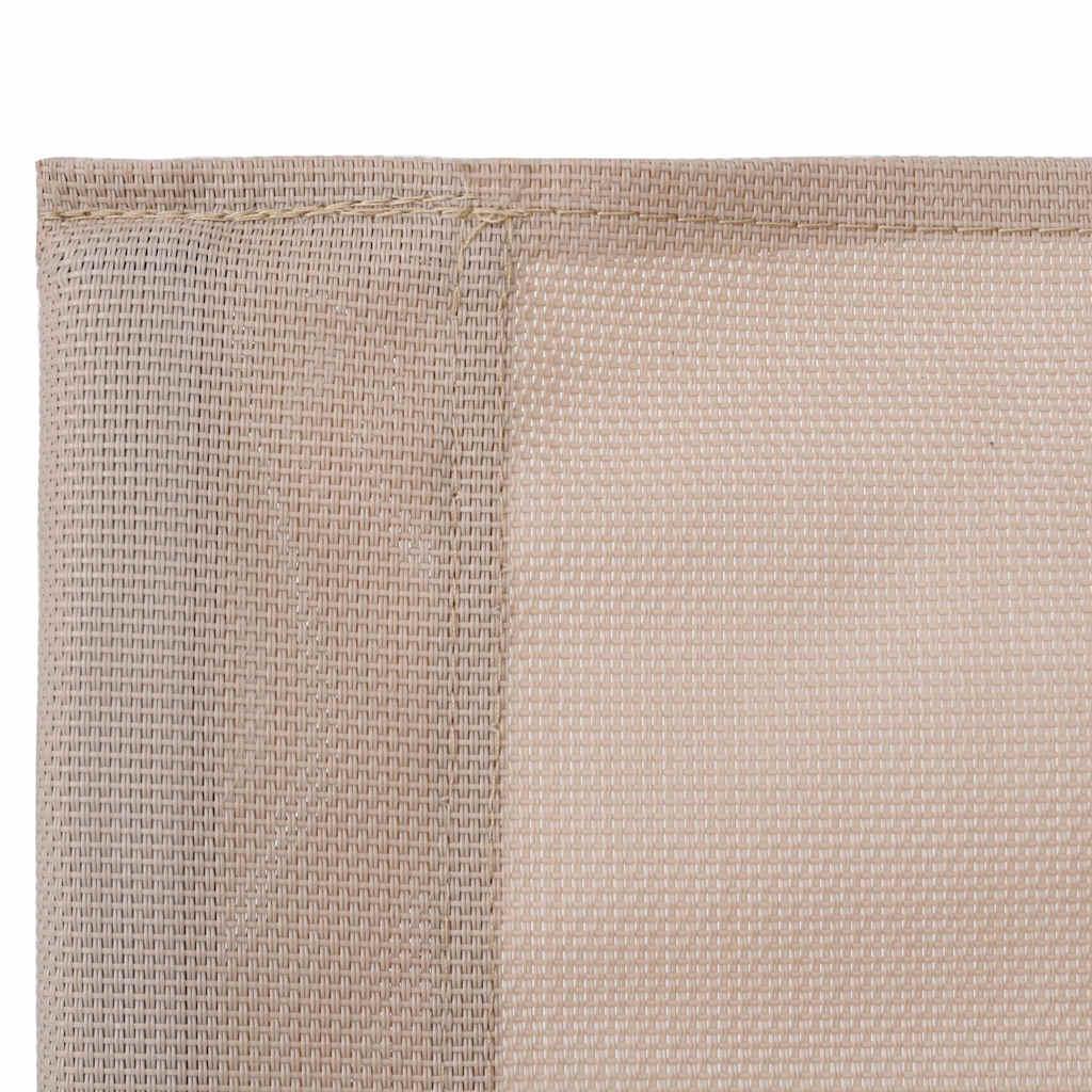 Juego de muebles de jardín 4 piezas tela y acero taupe