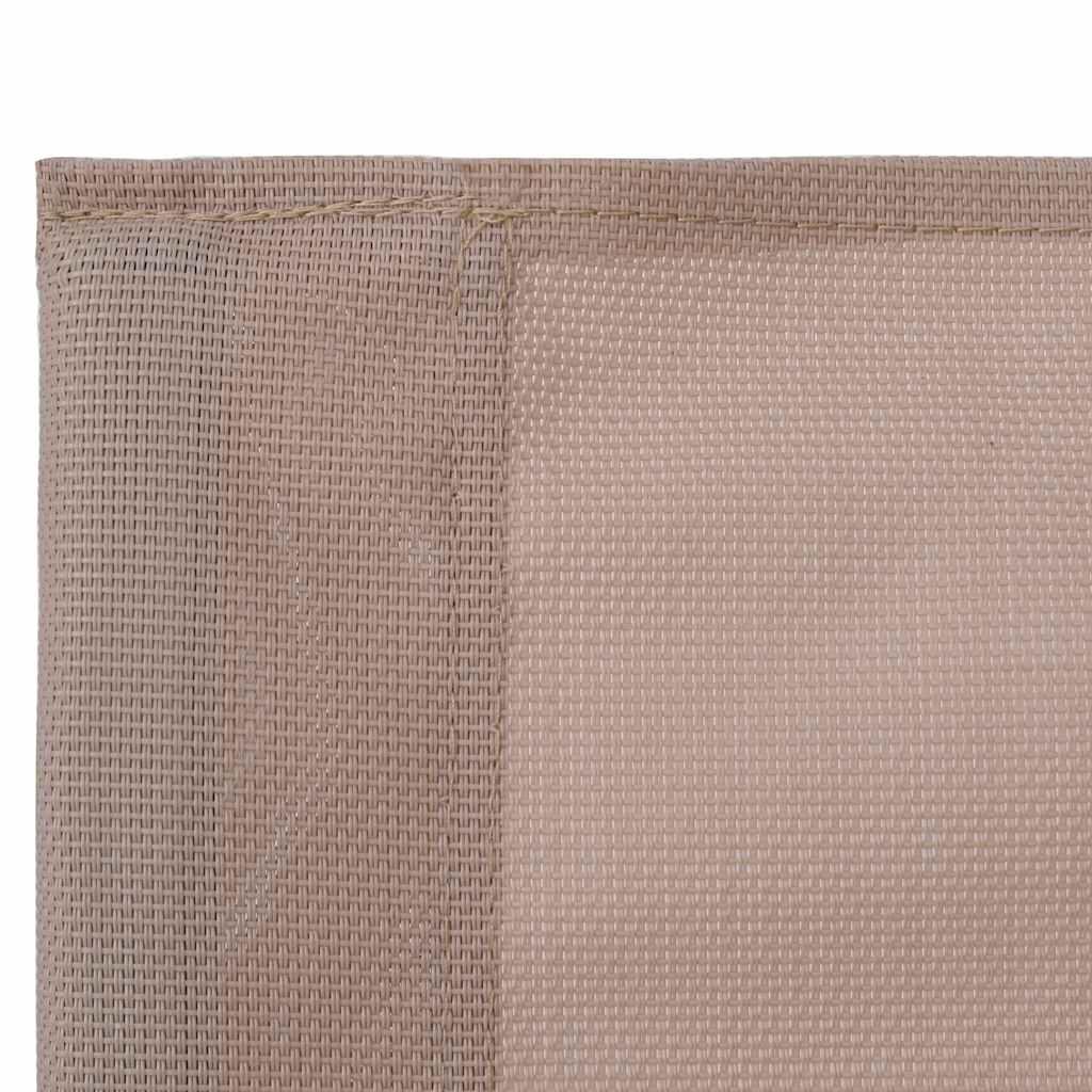 Juego de muebles de jardín 4 piezas tela y acero taupe