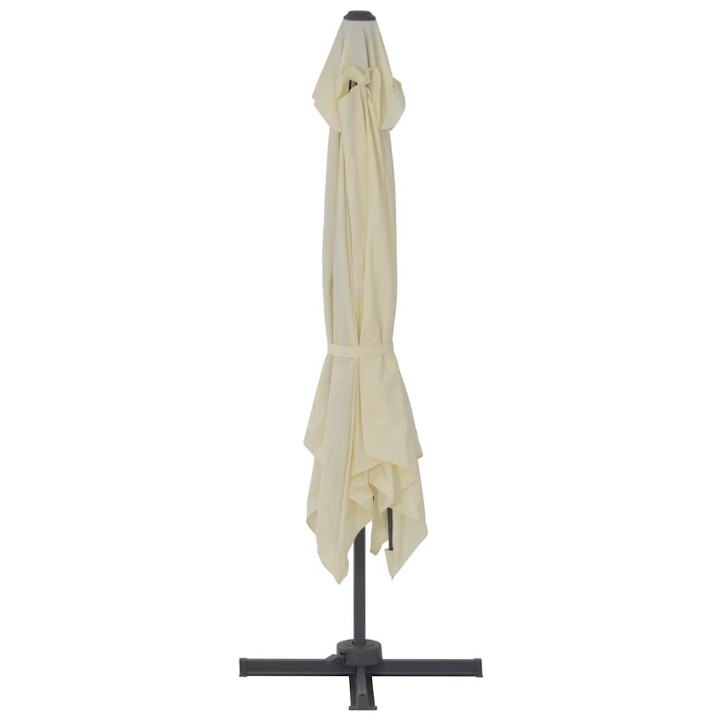 Sombrilla de jardín voladiza con poste de aluminio 300x300 cm Arena