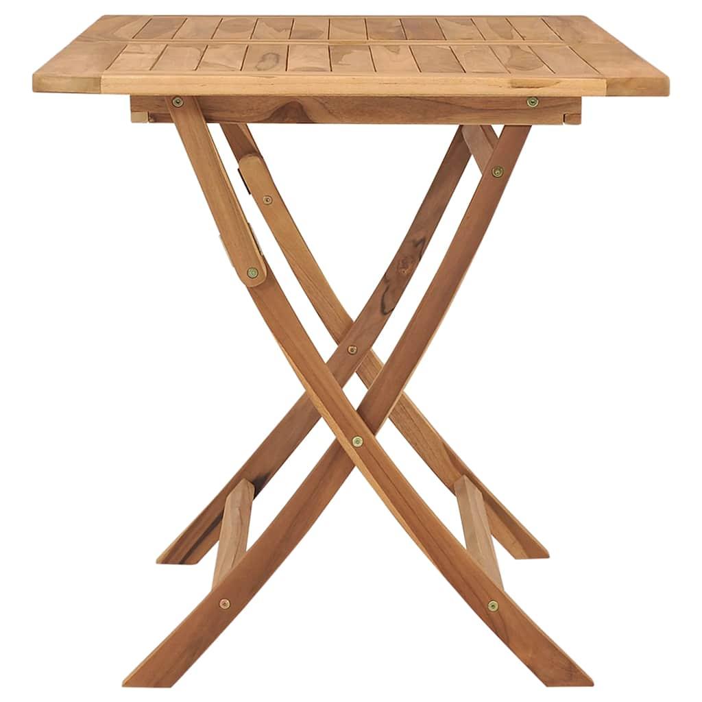 Mesa plegable de jardín madera maciza de teca