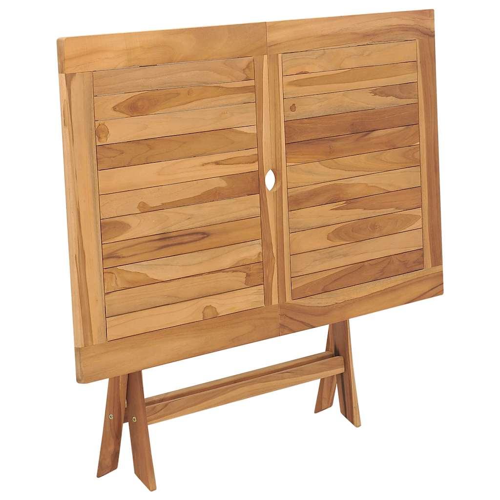 Mesa plegable de jardín madera maciza de teca