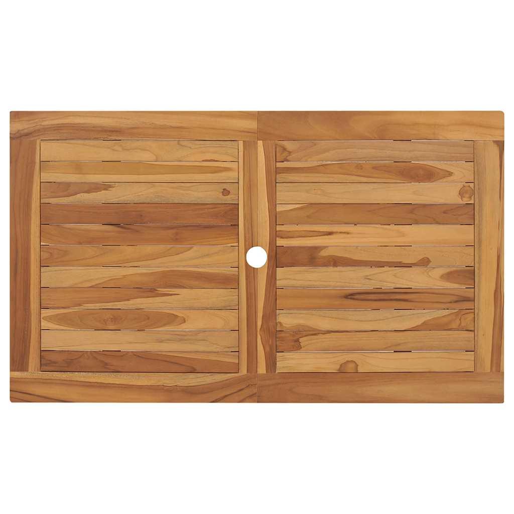 Mesa plegable de jardín madera maciza de teca