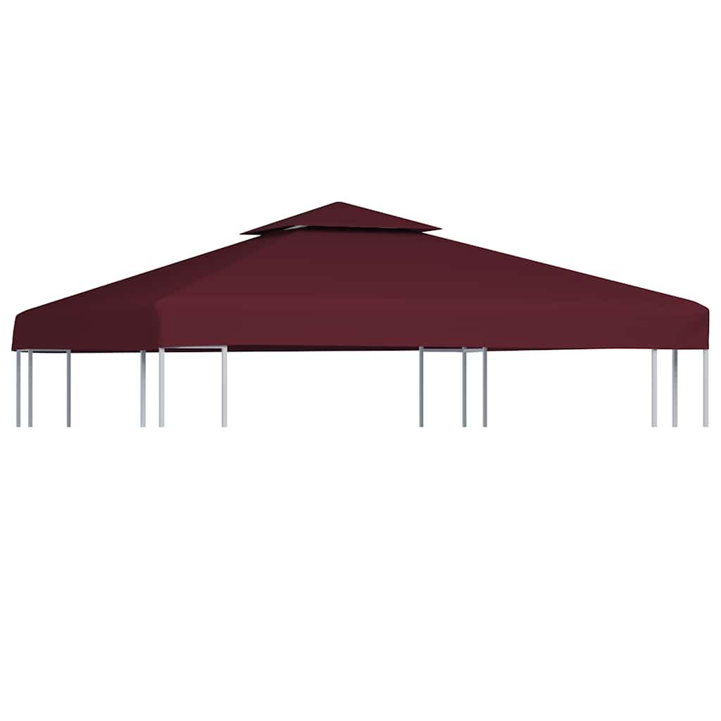 Toldo de cenador 2 niveles 310 g/m² 4x3 m gris antracita