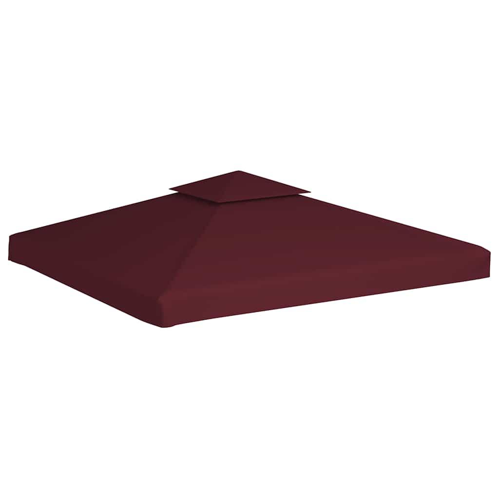 Toldo de cenador 2 niveles 310 g/m² 4x3 m gris antracita