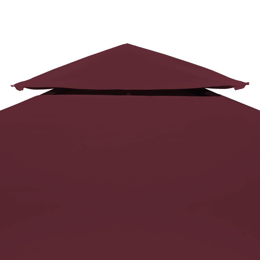 Toldo de cenador 2 niveles 310 g/m² 4x3 m gris antracita