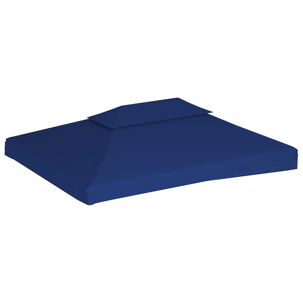Toldo de cenador 2 niveles 310 g/m² 4x3 m gris antracita