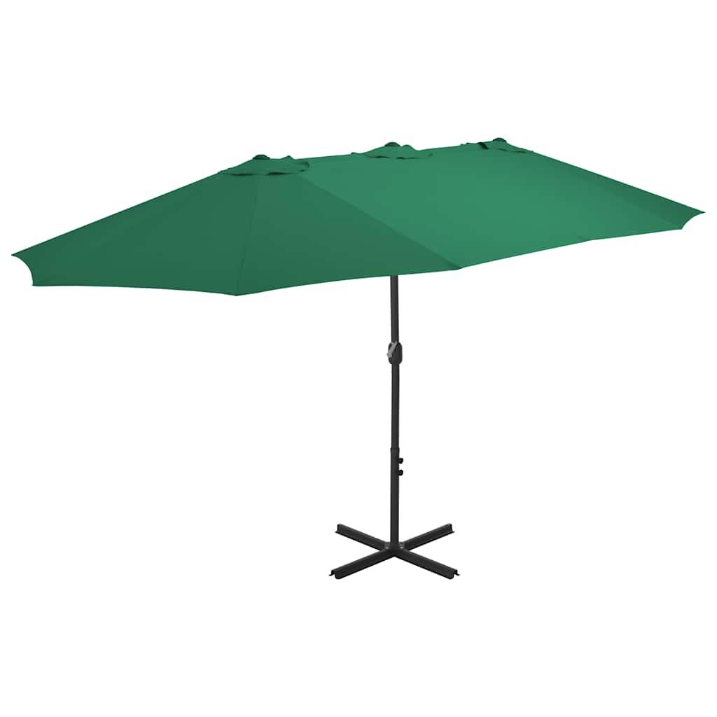 Sombrilla de jardín con palo de aluminio gris antracita 500 cm