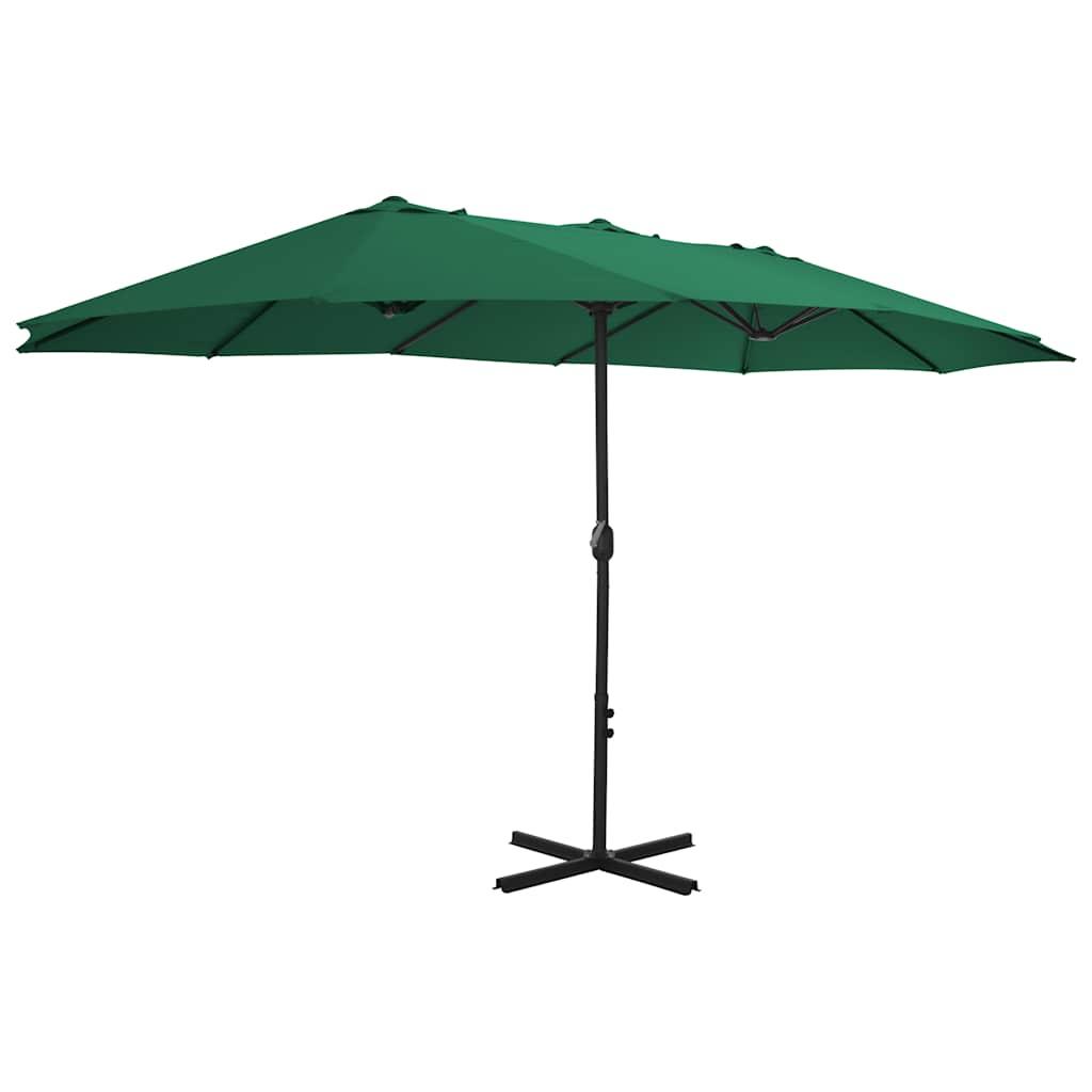 Sombrilla de jardín con palo de aluminio gris antracita 500 cm