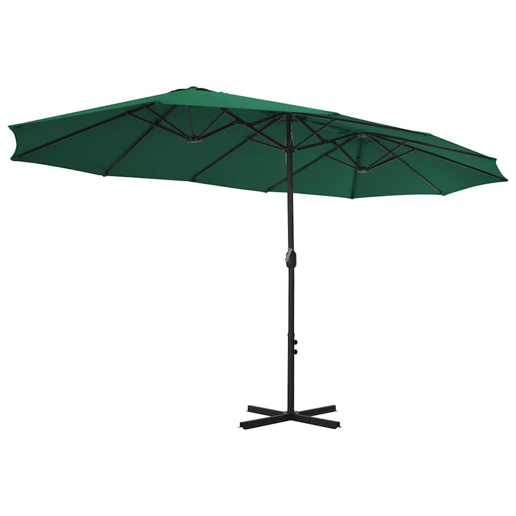 Sombrilla de jardín con palo de aluminio gris antracita 500 cm