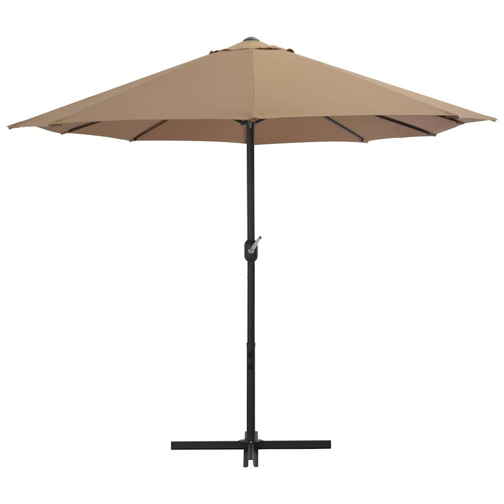 Sombrilla de jardín con palo de aluminio gris antracita 500 cm