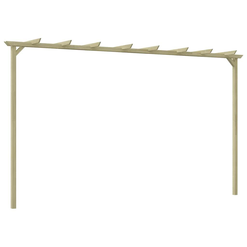 Pérgola de jardín de madera de pino impregnada 200x40x205 cm