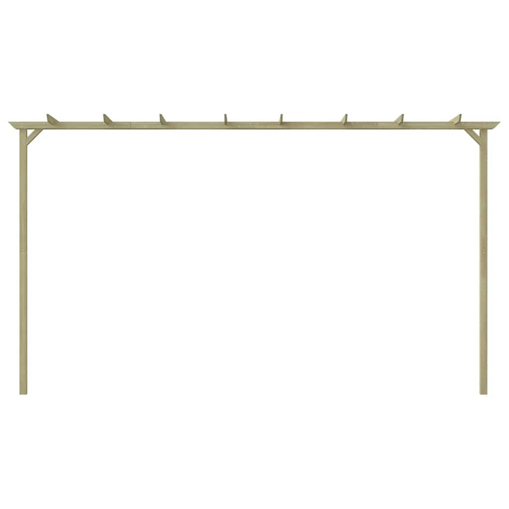 Pérgola de jardín de madera de pino impregnada 200x40x205 cm