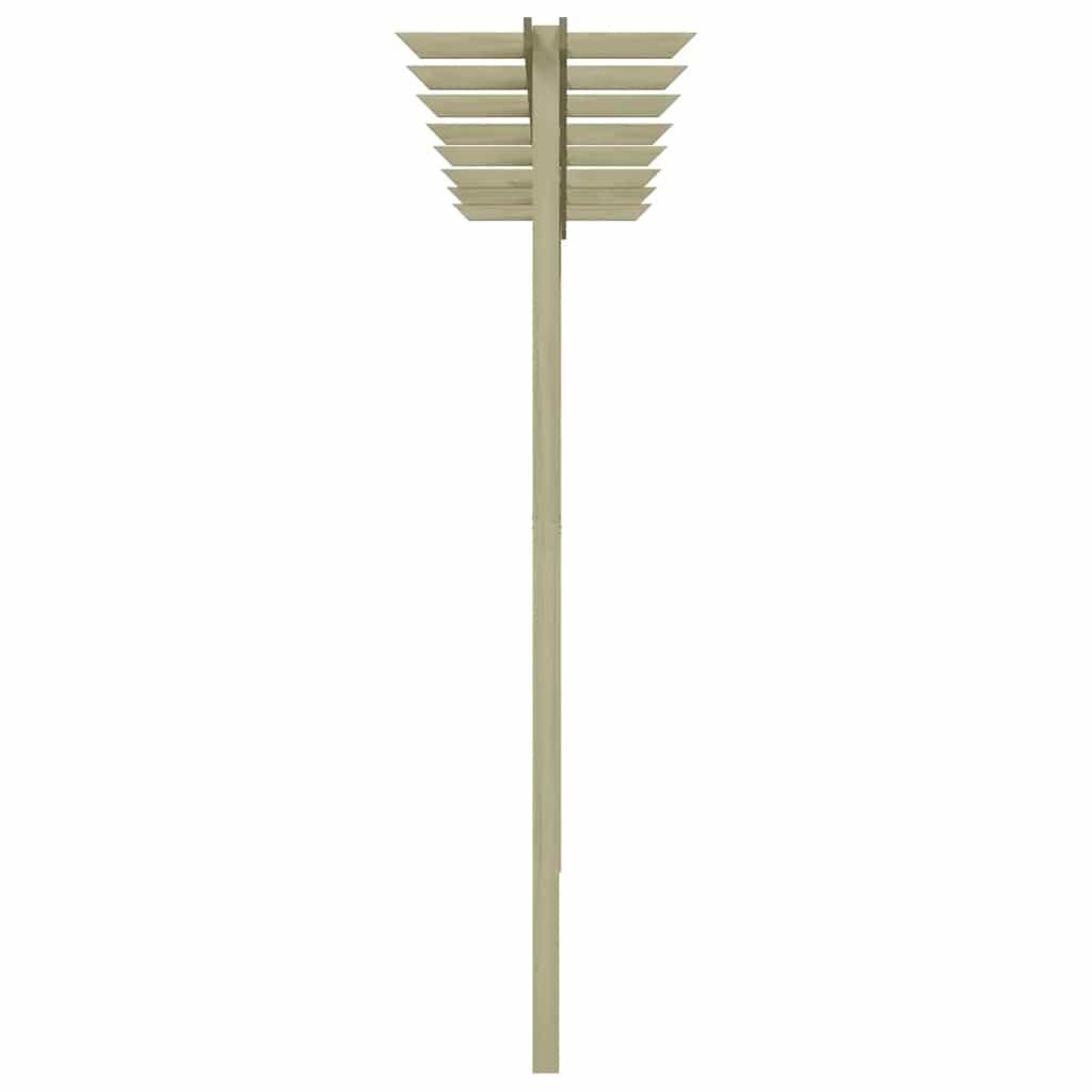Pérgola de jardín de madera de pino impregnada 200x40x205 cm
