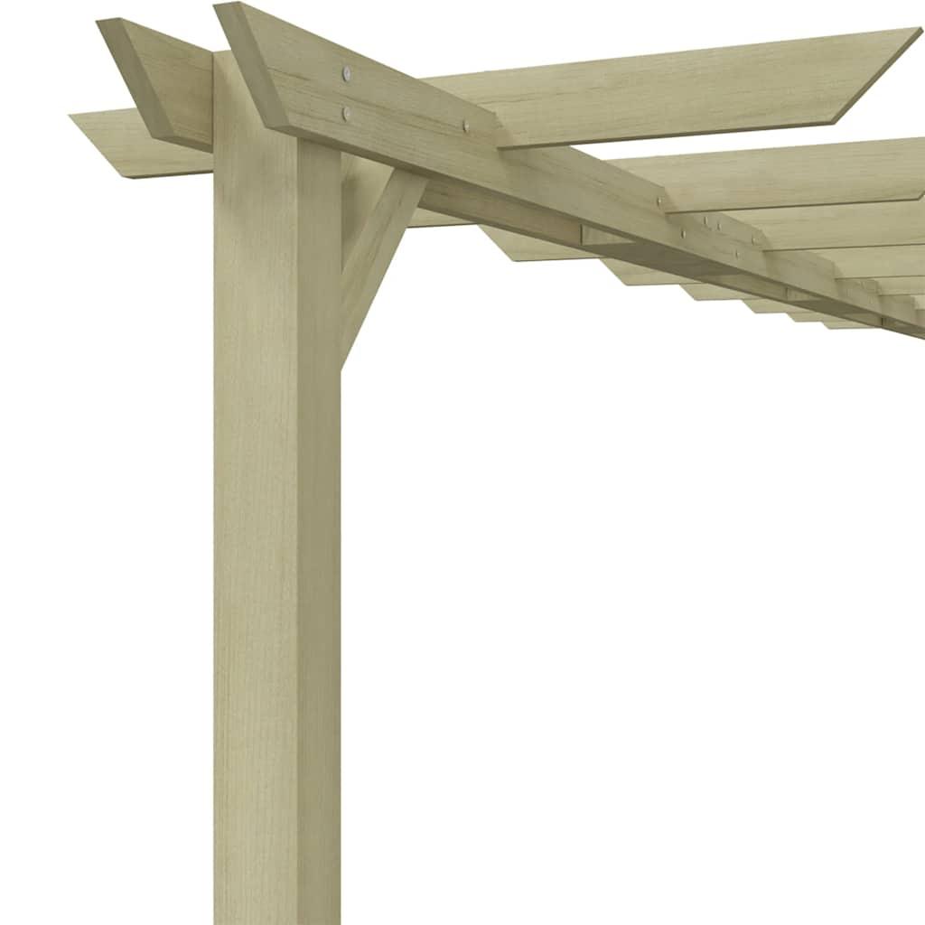 Pérgola de jardín de madera de pino impregnada 200x40x205 cm