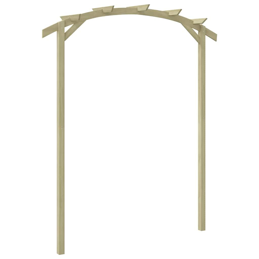 Pérgola de jardín de madera de pino impregnada 200x40x205 cm