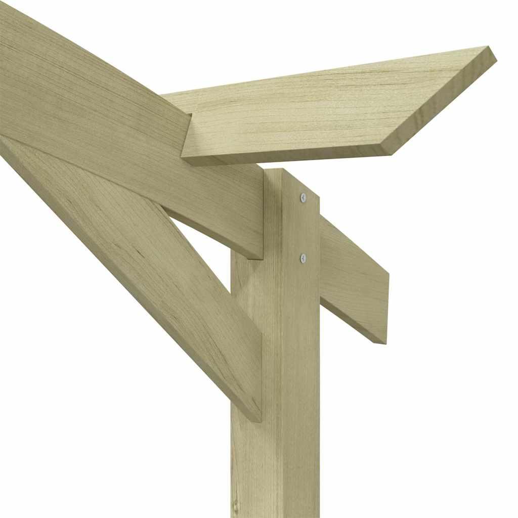 Pérgola de jardín de madera de pino impregnada 200x40x205 cm
