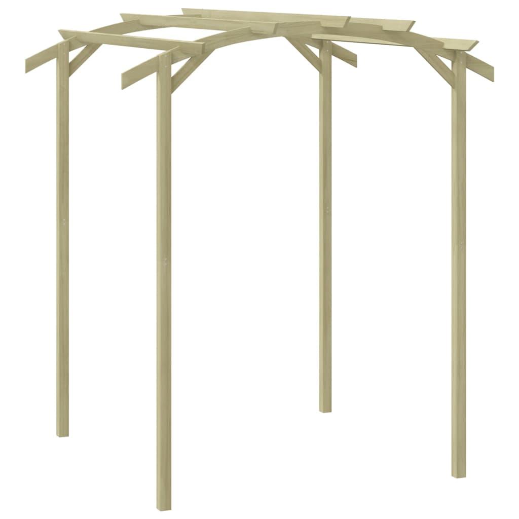 Pérgola de jardín de madera de pino impregnada 200x40x205 cm