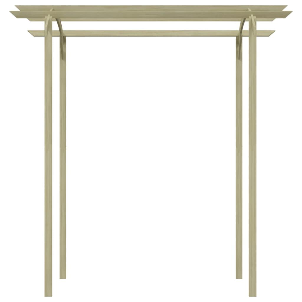 Pérgola de jardín de madera de pino impregnada 200x40x205 cm