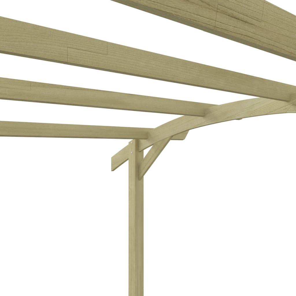 Pérgola de jardín de madera de pino impregnada 200x40x205 cm