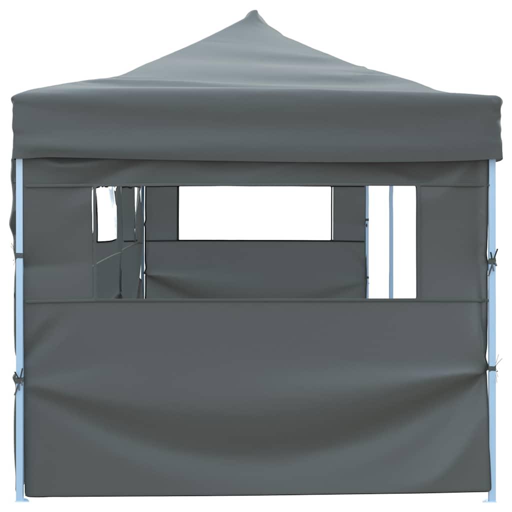Carpa de fiestas pop-up plegable con 5 paredes antracita 870x291x315 cm