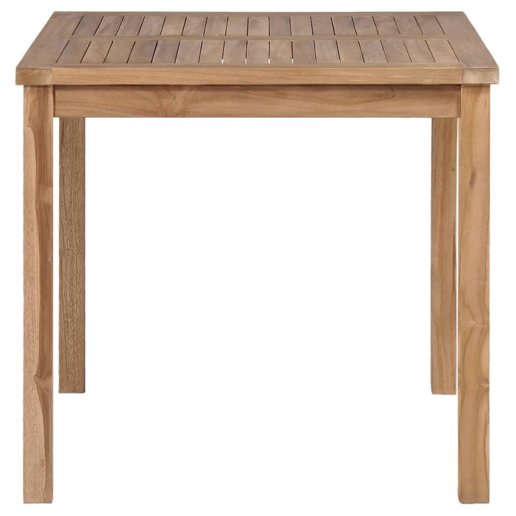Mesa de jardín de madera maciza de teca 200x100x77 cm
