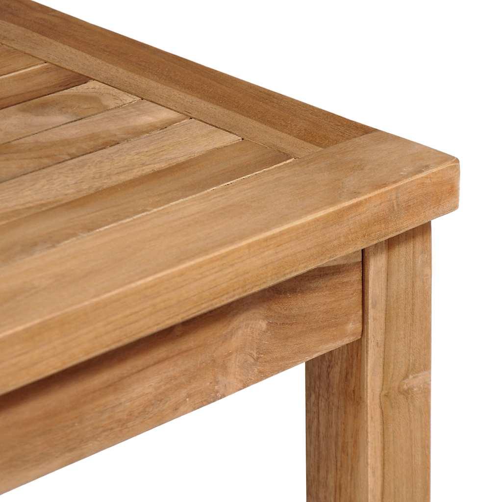 Mesa de jardín de madera maciza de teca 200x100x77 cm