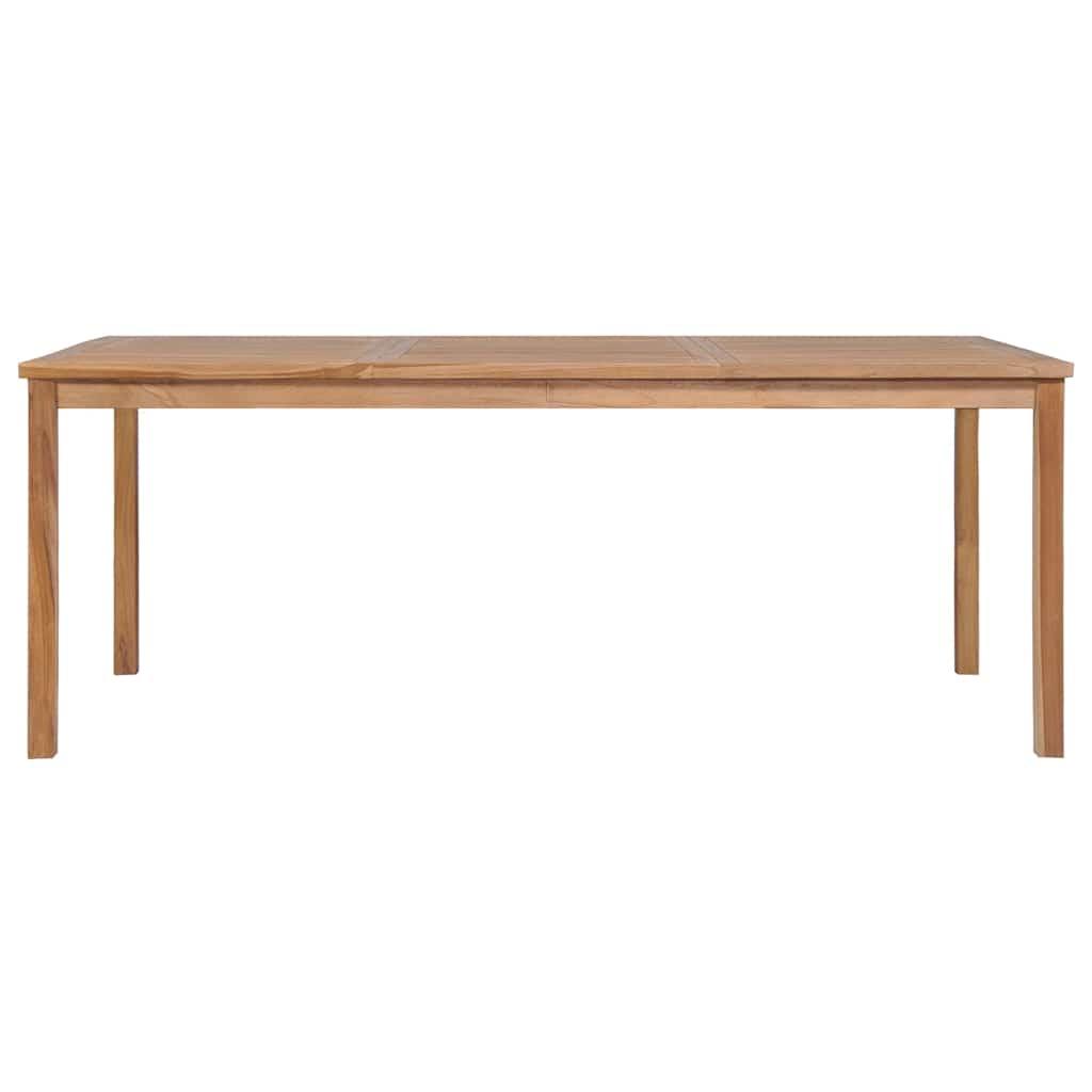 Mesa de jardín de madera maciza de teca 150x150x75 cm